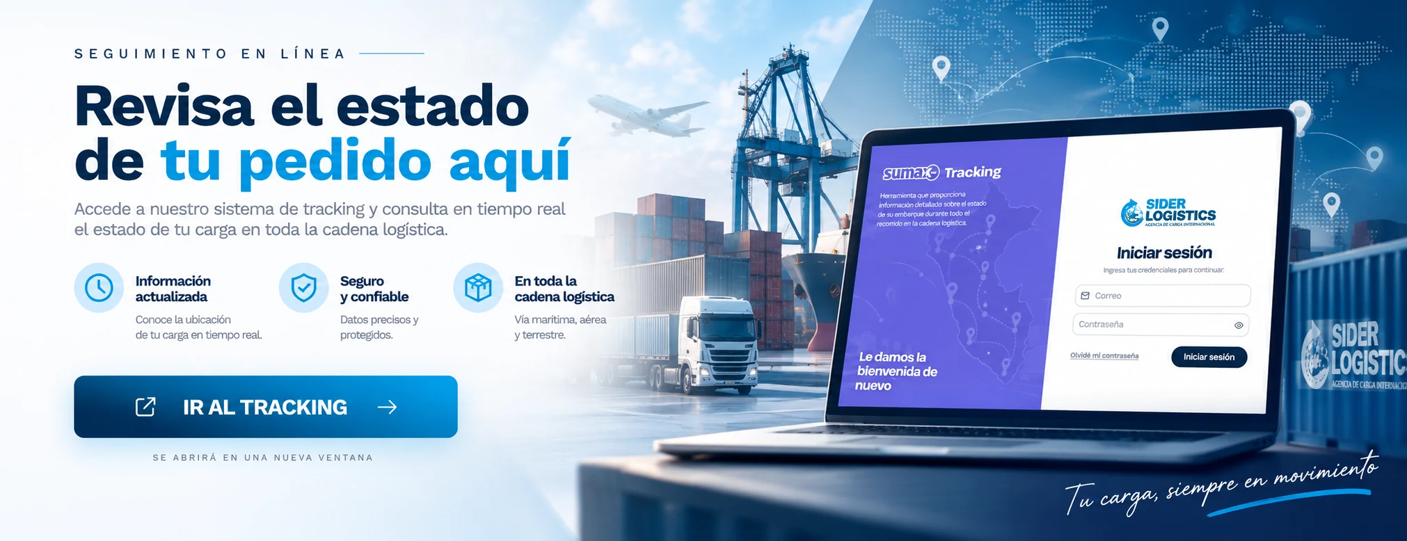 Revisa el estado de tu pedido - Tracking Sider Logistics